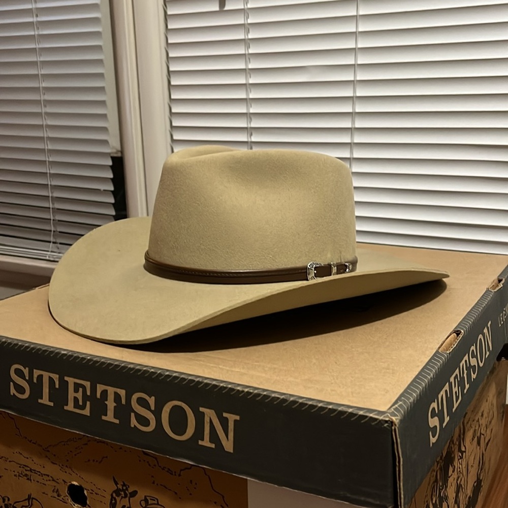 [NIB] Stetson 4x Seneca Cowboy Hat. Handmade in USA. New with box. Size 7 1/2.